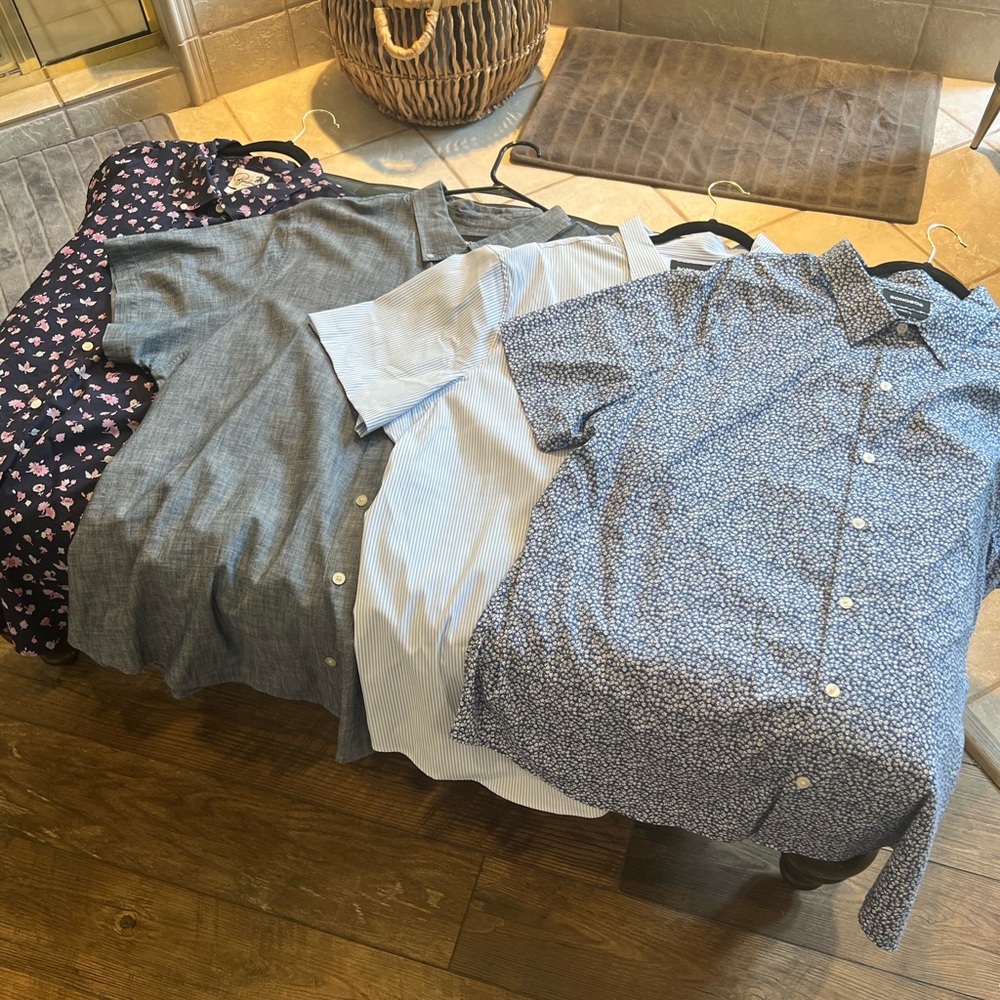 4 Bonobos button up shirts XXL
